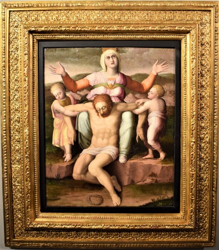 &quot;La Pietà&quot; ècole Romaine du XVIème par Michelangelo Buonarroti - Paintings & Drawings Style Renaissance